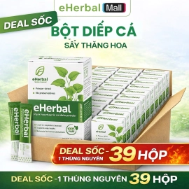 Deal sốc 1 Thùng Nguyên Bột Diếp Cá Eherbal Sấy thăng hoa 39 hộp